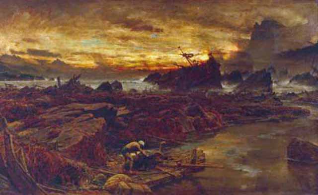 Shipwreck: Sinbad the Sailor Storing his Raft - 1887