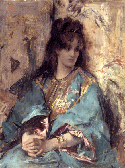 A Woman Seated in Oriental Dress: Date Unknown