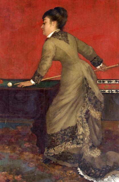 Elegant at Billiards: 1906