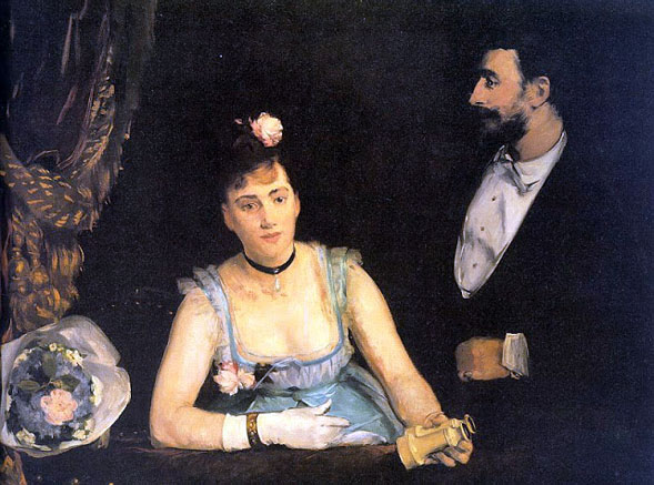 Eva Gonzales - A Loge in the Theatre des Italiens: 1874