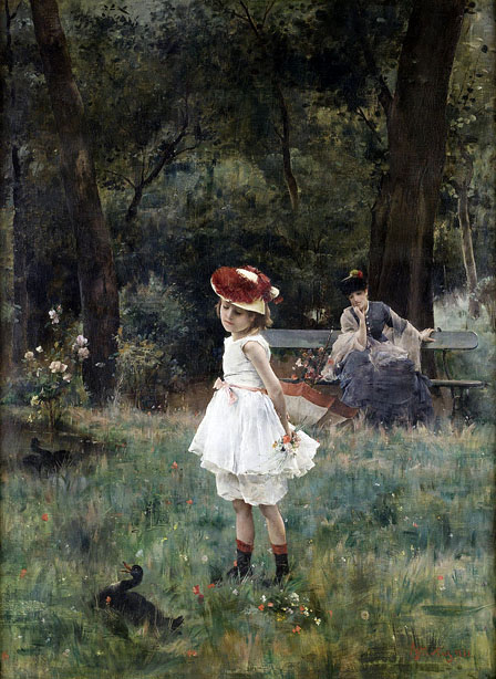 Girl with a Duck: 1893