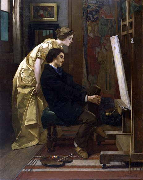The Painter and His Model: 1885