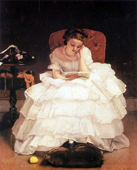 Young Woman Reading: 1856