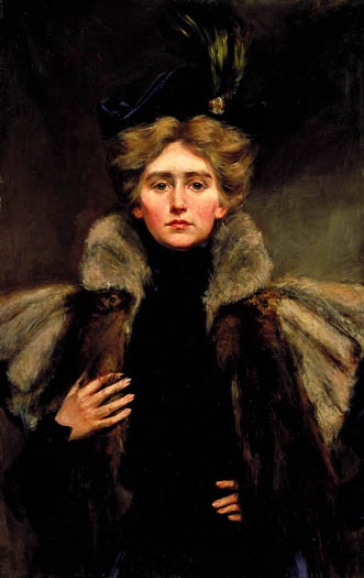 Natalie in Fur Cape: 1897