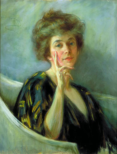 Self Portrait in Painting Robe: 1895