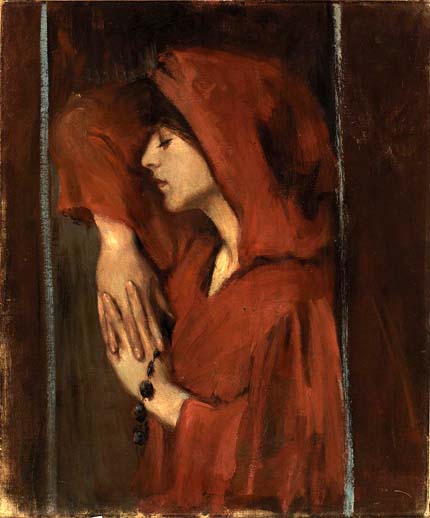 Woman with Red Hood Date Unknown