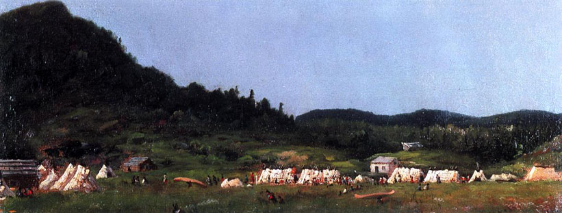 Camp Scene at Grand Portage: 1857