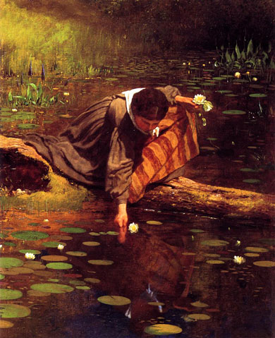 Gathering Lilies: 1865