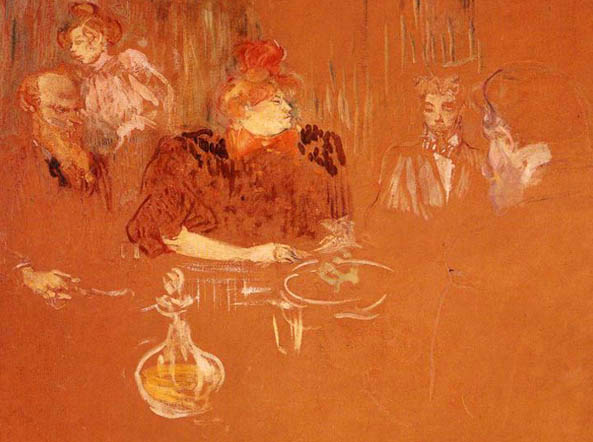 At the Table of M and Mme Thadee Natanson: 1895