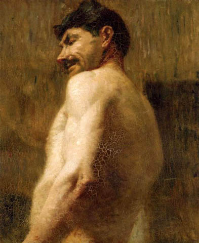 Bust of a Nude Man: ca 1882
