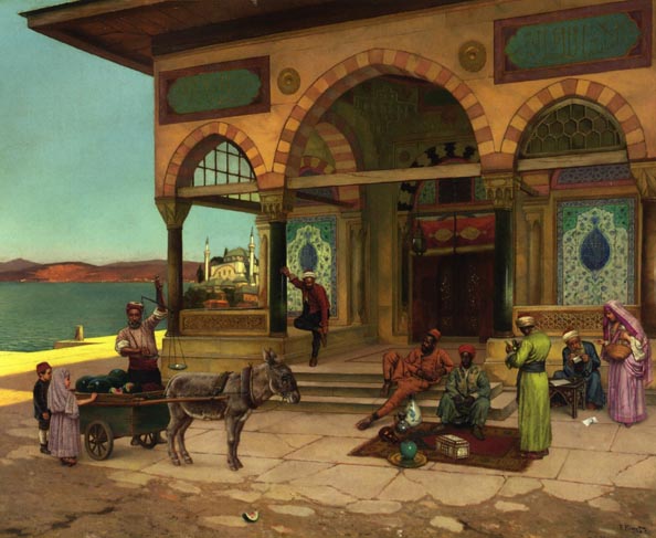Outside the Selim Tabe, Constantinople