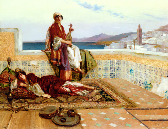 Young Ladies on a Terrace in Tangiers